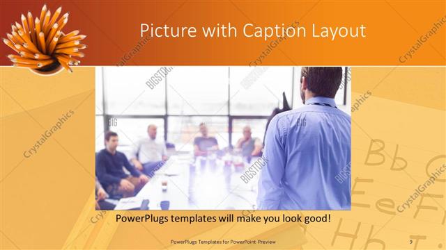 Picture with Caption presentation slide layout