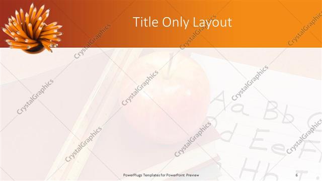 Title Only presentation slide layout