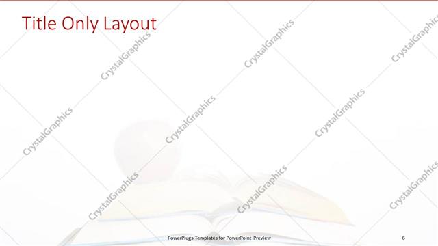 Title Only presentation slide layout