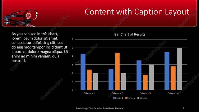 Content with Caption presentation slide layout