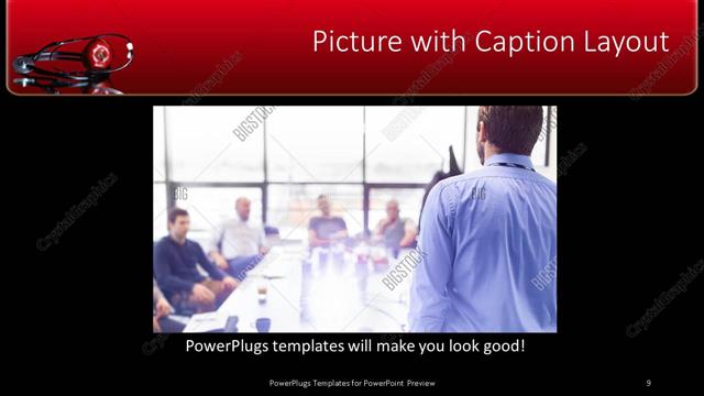 Picture with Caption presentation slide layout