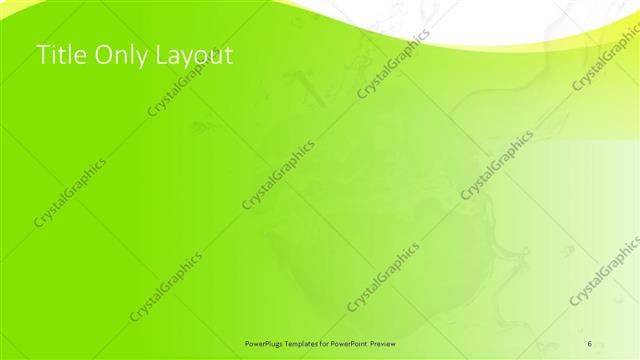 Title Only presentation slide layout