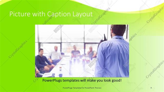 Picture with Caption presentation slide layout
