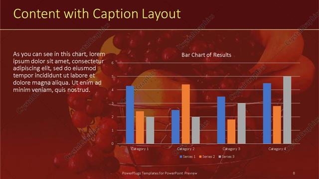 Content with Caption presentation slide layout