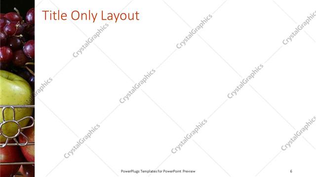 Title Only presentation slide layout