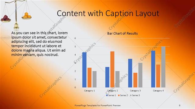 Content with Caption presentation slide layout