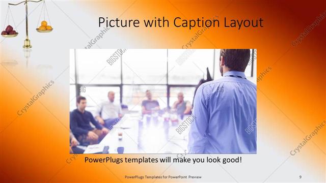 Picture with Caption presentation slide layout