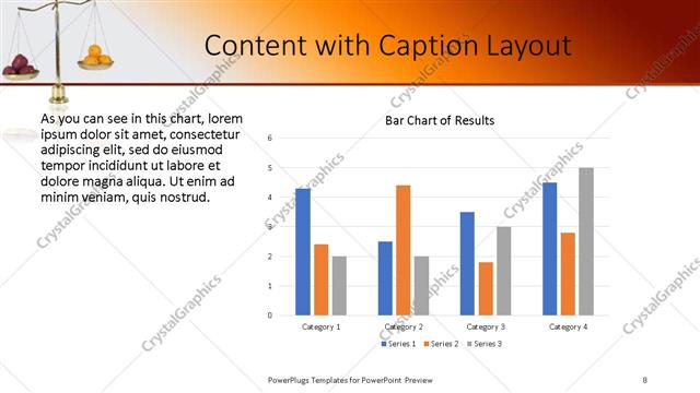 Content with Caption presentation slide layout