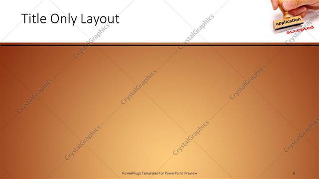 Title Only presentation slide layout