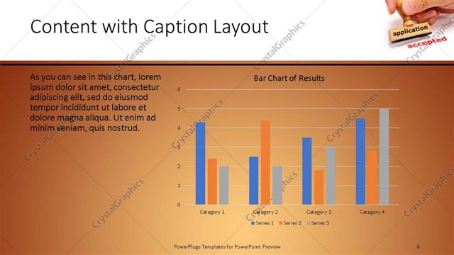 Content with Caption presentation slide layout