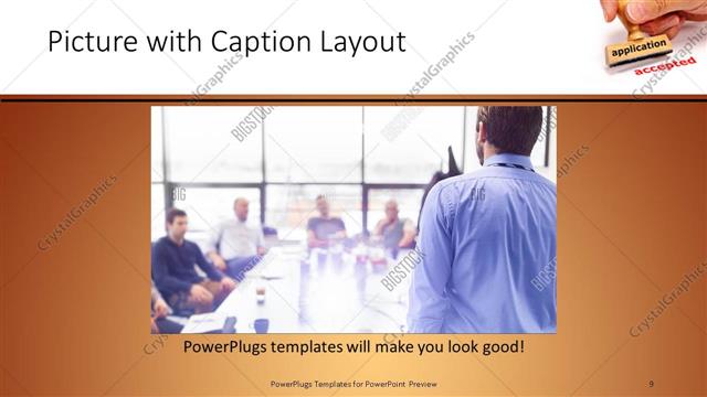 Picture with Caption presentation slide layout