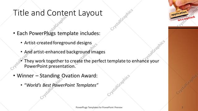 Title and Content presentation slide layout