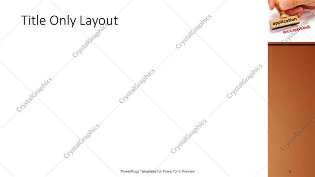 Title Only presentation slide layout