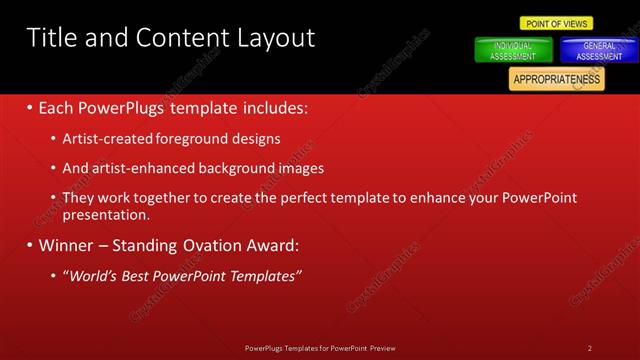 Title and Content presentation slide layout