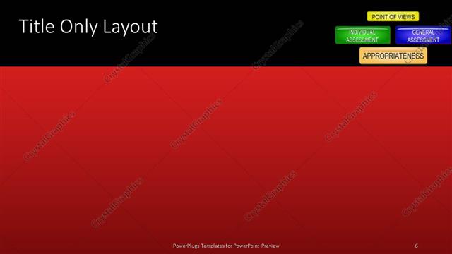 Title Only presentation slide layout