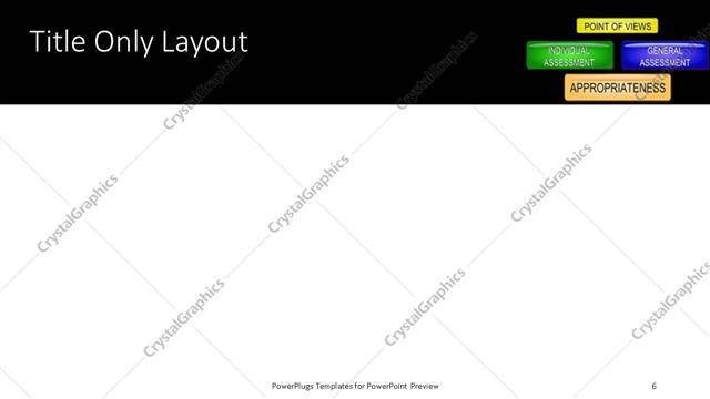 Title Only presentation slide layout