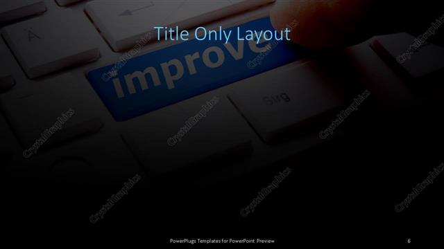 Title Only presentation slide layout