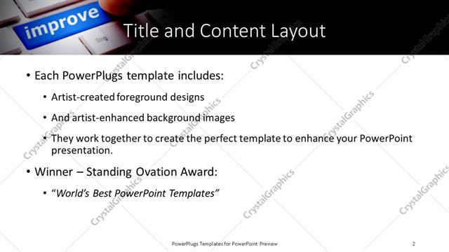 Title and Content presentation slide layout