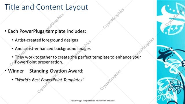 Title and Content presentation slide layout