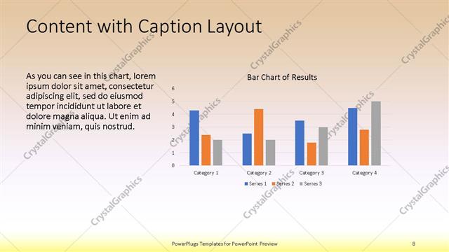 Content with Caption presentation slide layout