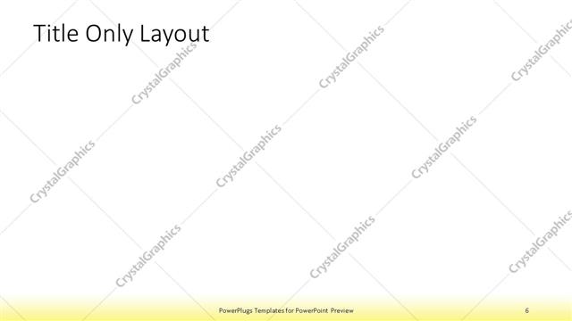 Title Only presentation slide layout