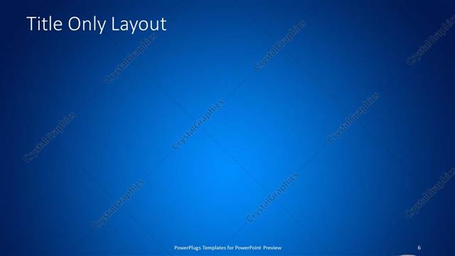 Title Only presentation slide layout