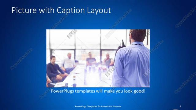 Picture with Caption presentation slide layout