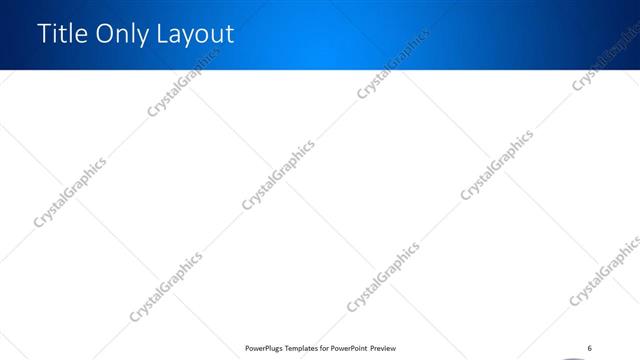 Title Only presentation slide layout