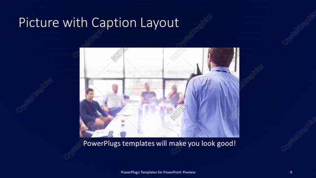 Picture with Caption presentation slide layout