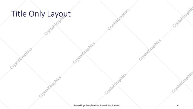 Title Only presentation slide layout