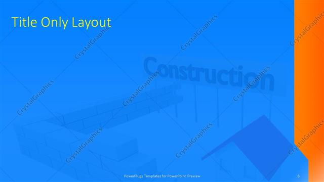 Title Only presentation slide layout