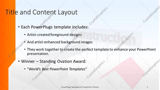 Title and Content presentation slide layout