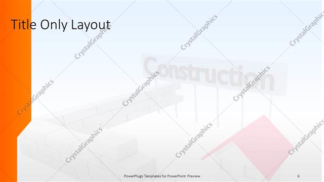 Title Only presentation slide layout