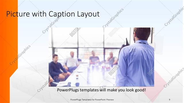 Picture with Caption presentation slide layout