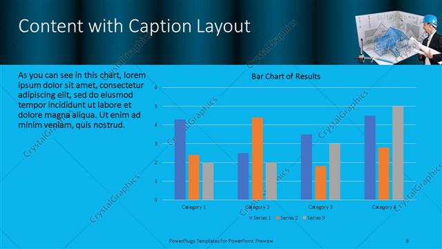 Content with Caption presentation slide layout