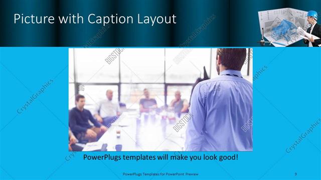 Picture with Caption presentation slide layout