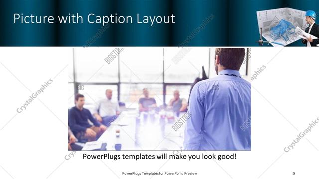 Picture with Caption presentation slide layout