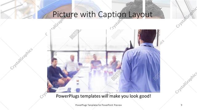 Picture with Caption presentation slide layout