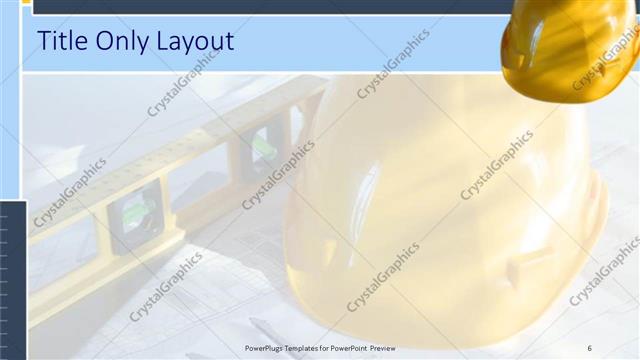 Title Only presentation slide layout