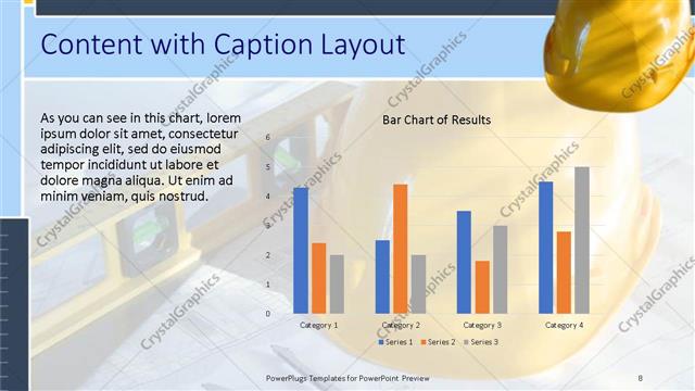Content with Caption presentation slide layout
