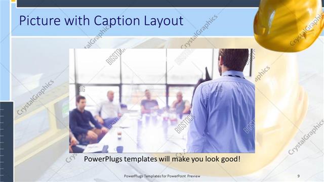 Picture with Caption presentation slide layout