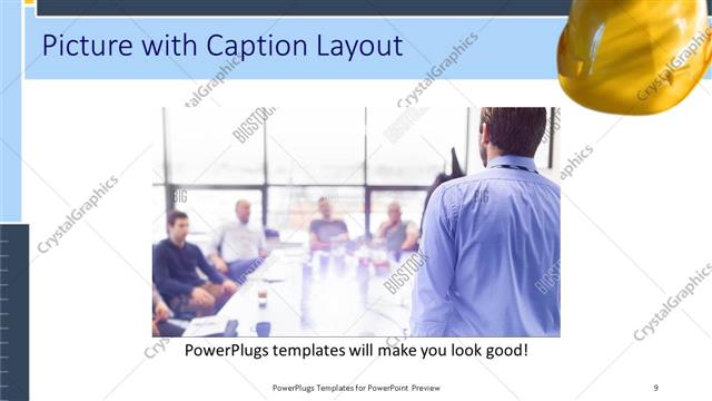 Picture with Caption presentation slide layout