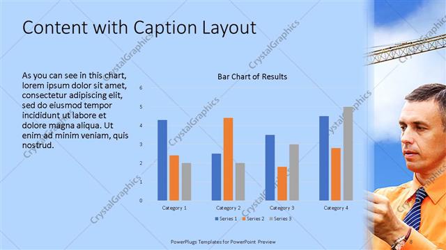 Content with Caption presentation slide layout