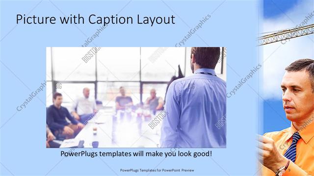 Picture with Caption presentation slide layout