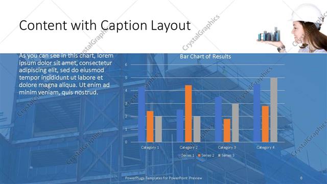 Content with Caption presentation slide layout