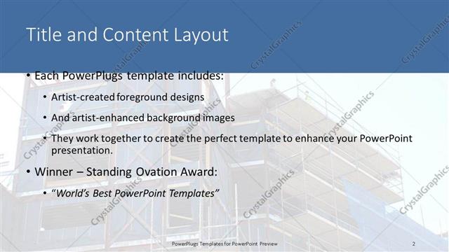 Title and Content presentation slide layout