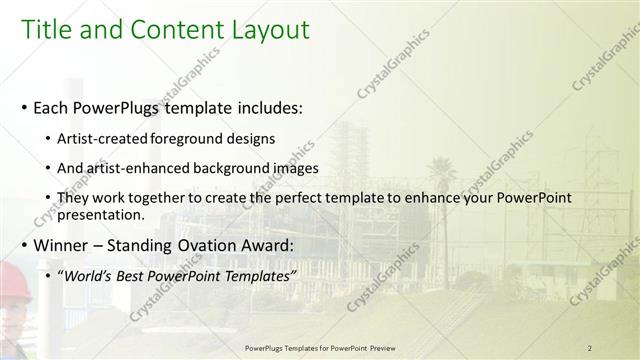 Title and Content presentation slide layout