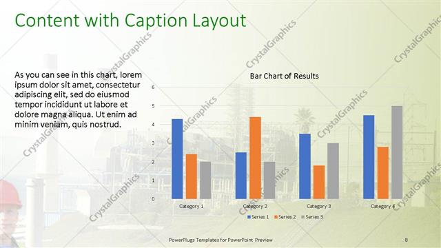 Content with Caption presentation slide layout
