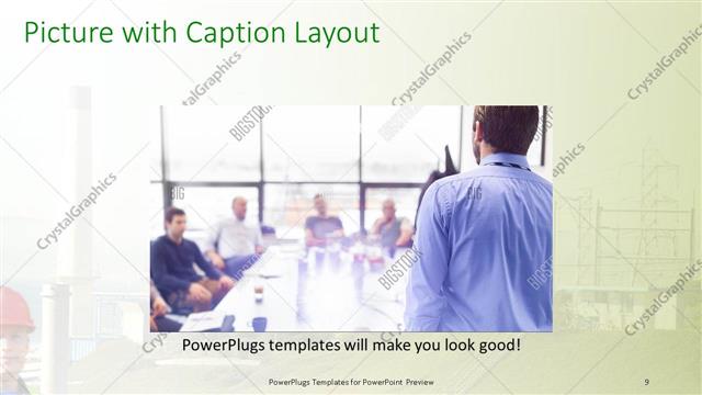 Picture with Caption presentation slide layout