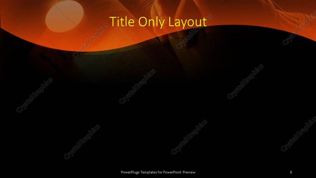 Title Only presentation slide layout